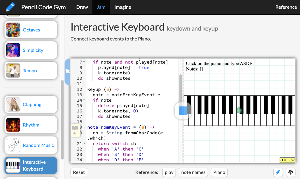 Interactive Piano